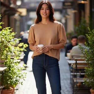 Vince Camuto Camel Knit Top